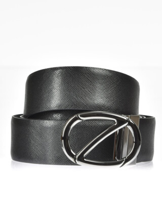 Zegna Belt REVERSIBLE Leder ITALY Herren schwarz BSAFX1994C NBU Gr. 110