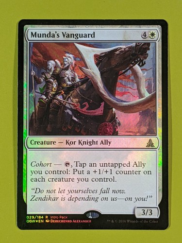 FOLIE Munda's Vanguard x1 Eid der Toruhr 1x MTG Magic the Gathering