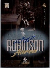 2021 Panini Luminance #195 Aaron Robinson Autographs Gold #/100