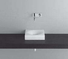 Cloakroom En-suite Sink Basin Square Countertop Enamelled Steel Cost £575 BETTE