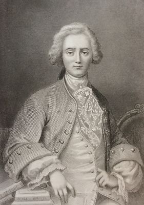 Sébastien Roch Nicolas De Chamfort Stahlstich Druck XIX. Jahrhundert Frankreich