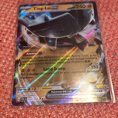 ting lu ex pokemon card value 2024 SV8a Terastal Festival Ting-Lu Holo #089/187 Weakness / Resistance / Retreat Cost Ting-Lu ex UR 359/190 SV4a