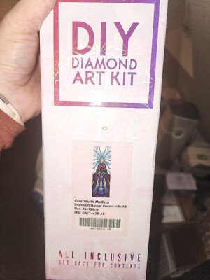 diamond art club kits, NEW IN BOX, TOP FLAP MISSING, ONE WORTH