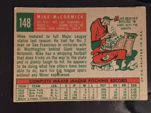 1959 Topps Baseball Singles - Nos 1-299 - Pick Your Card - Complete Your Set - - Bild 287 von 487