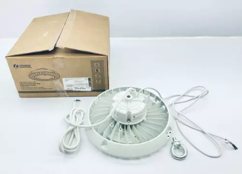 UNUSED LITHONIA JEBL 12000LM GL HVOLT 40K 80CRI DWHXD ROUND HIGH BAY LED LIGHT