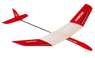 ROBIN kleiner HLG Holzbausatz Freiflugmodell Bausatz mit Bespannpapier KAVAN