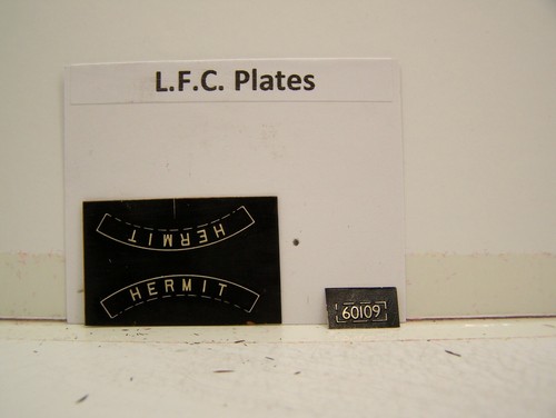 LFC LNER/BR No 60109 Hermit Typenschilder | Zustand: New