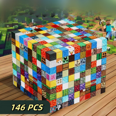 146pcs Magnetisches Spielzeu Magnetische Bausteine Build Mine Magnete Welt World