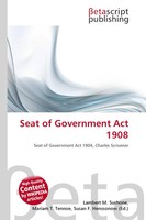 Lambert M. Surhone (U. A.) | Seat Of Government Act 1908 | Taschenbuch (2026)