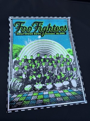 Foo Fighters Los Angeles FOIL Hollywood Bowl August 22 Sold Out /185