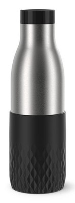 emsa N31105 emsa Isolier-Trinkflasche Bludrop Sleeve schwarz 0,5 l