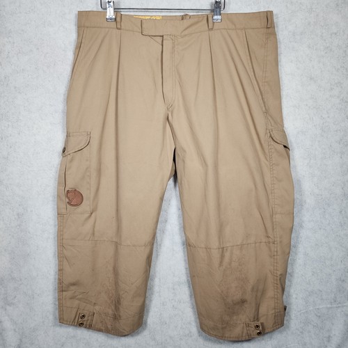 Fjallraven, Vintage Fjallraven G-1000 3/4 Breeches Trousers Beige Made Finland Hiking