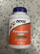 NOW FOODS Pancreatin 2000 250 Capsules