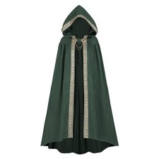 LTAKK Cloak with Hood Women Renaissance Hooded Medieval Cloak Witch Robe Viki...