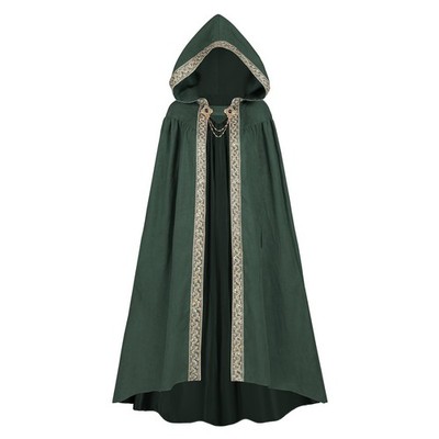 LTAKK Cloak with Hood Women Renaissance Hooded Medieval Cloak Witch Robe Viki...