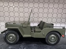 1965 Hasbro G.I. Joe 5 Star HQ Army Jeep 7000/Rev Motor Works Missing Parts