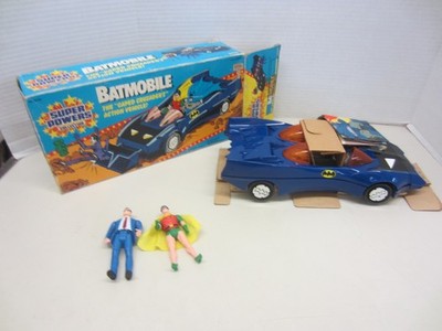 Batman Batmobile DC Kenner Super Powers Vehicle in Box With Inserts w/Robin +