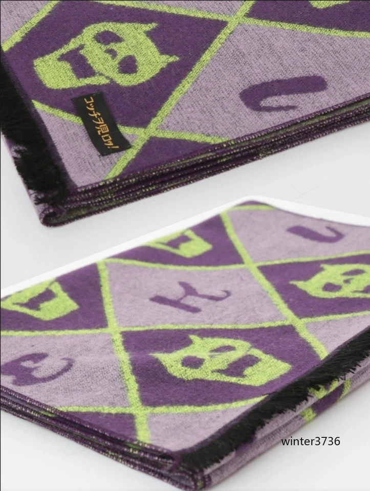 JoJo's Bizarre Adventure Periheral Kira Yoshikage Tema Invierno Cálido Bufanda Foto 4 de 4