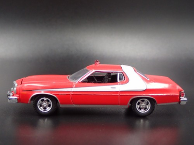 #ad 1976 76 FORD GRAN TORINO STARSKY amp; HUTCH 1:64 SCALE DIORAMA DIECAST MODEL CAR $11.99
