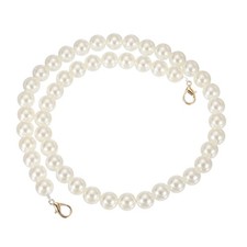 Imitation Pearl Purse Strap, 32" Handbag Chain with Lobster Clasp, 16mm