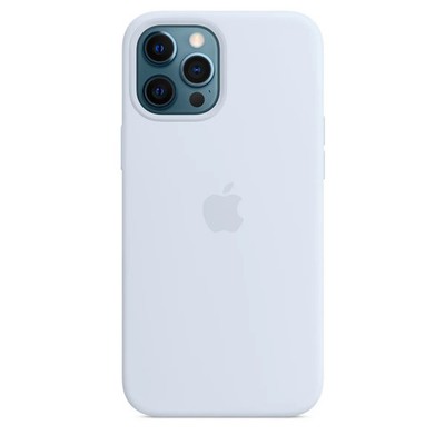 Original Apple Silikon Hülle iPhone 12 Pro MAX Magsafe Cloud Blue Wolkenblau
