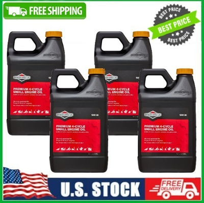 #ad #ad 4 pack Briggs amp; Stratton 4 Cycle 48 oz Oil SAE 30 for Small Engines $36.21