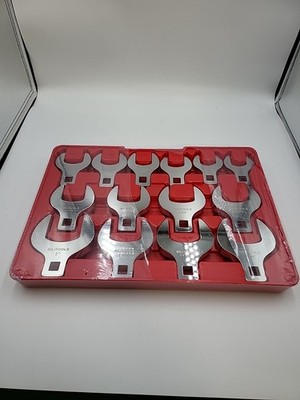 BILITOOLS 14-Piece Jumbo Crows Foot Wrench Set, 1/2'' Drive Big Crowfoot Wrenc...