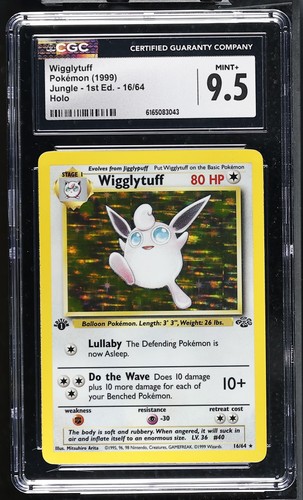 Wigglytuff (1st Edition) graded CGC 9.5 for sale on eBay