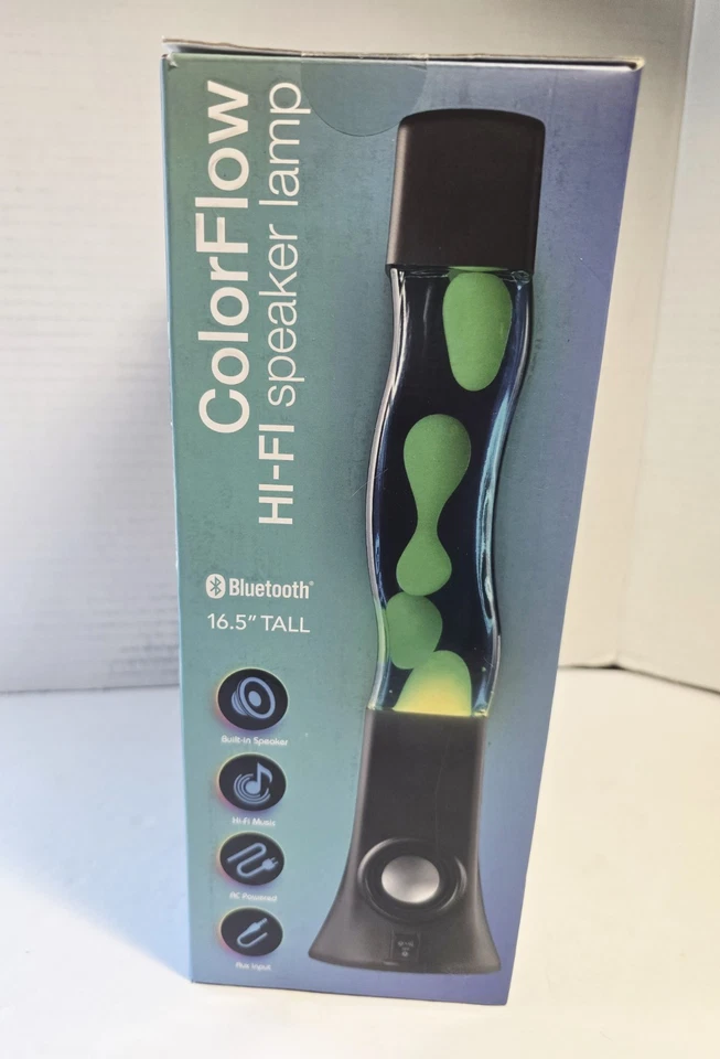 Lámpara de Noche LED Izumi Colorflow y Altavoz Bluetooth y Auxiliar 16.5" Foto 4 de 4