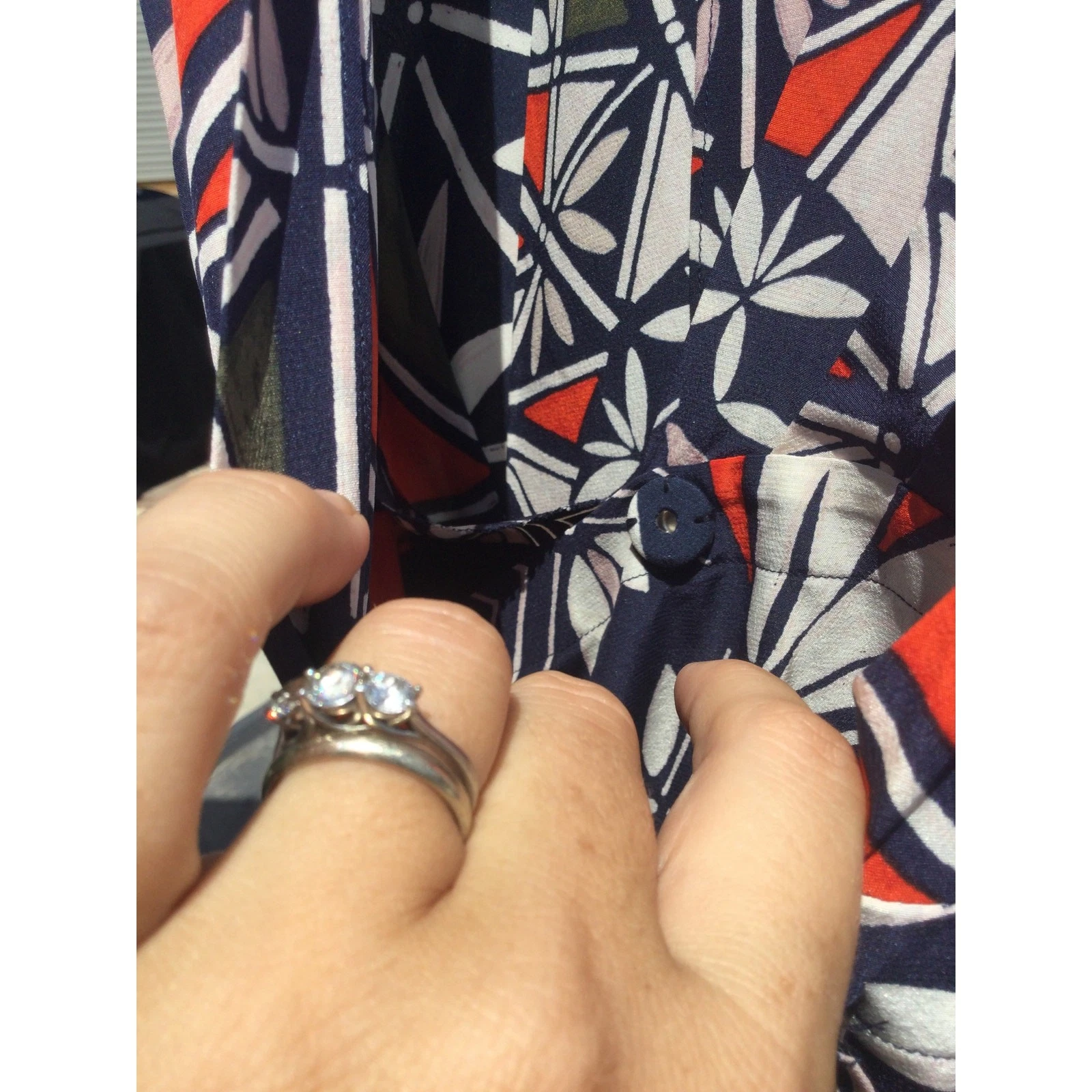 Abito midi Tory Burch Acoma Pottery avvolgente in seta NUOVO Michelle Obama S taglia 6 $595 MCM