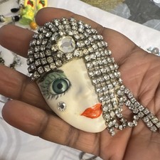 Lot bijoux fantaisie argentés alliage résine cristal bagues boucles