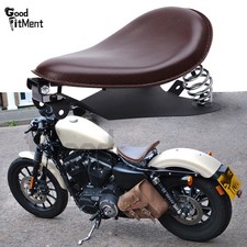 Sedile singolo moto marrone piastra base per Harley Davidson Sportster 48 XL 1200 883