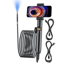 Two-Way Articulating Borescope With Light Industrial Endoscope Inspection Camera