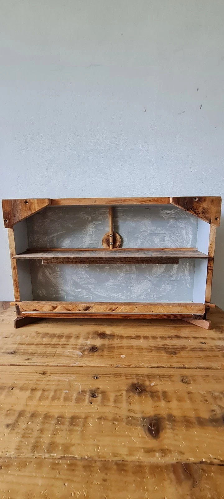 Handmade Freestanding Wooden Spice And Condiments Rack