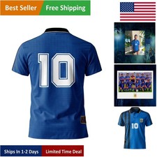 Argentina 1994 World Cup Retro Men's Shirt - Maradona & Batistuta Tribute