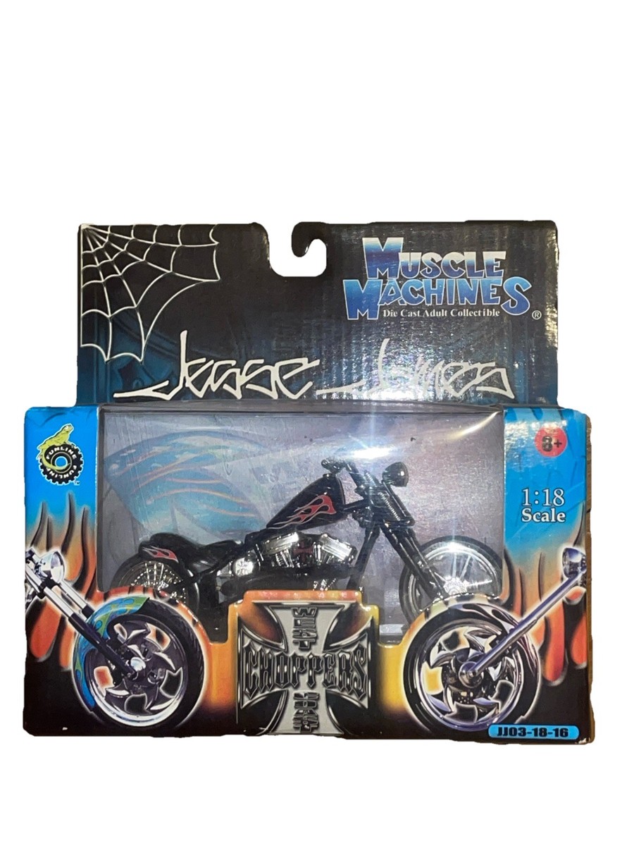 Jesse James Muscle Machines Motorcycle 1:18 Die-Cast CHERRY CFL #8