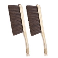 2 Pieces Wooden Handle Bench Brushes Horse Hair Brushes Soft Bristles Dust Br...