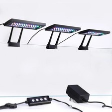 Clip on Aquarium LED Light with Multi-Channel Controller, Fish Tank Light 24/7 L