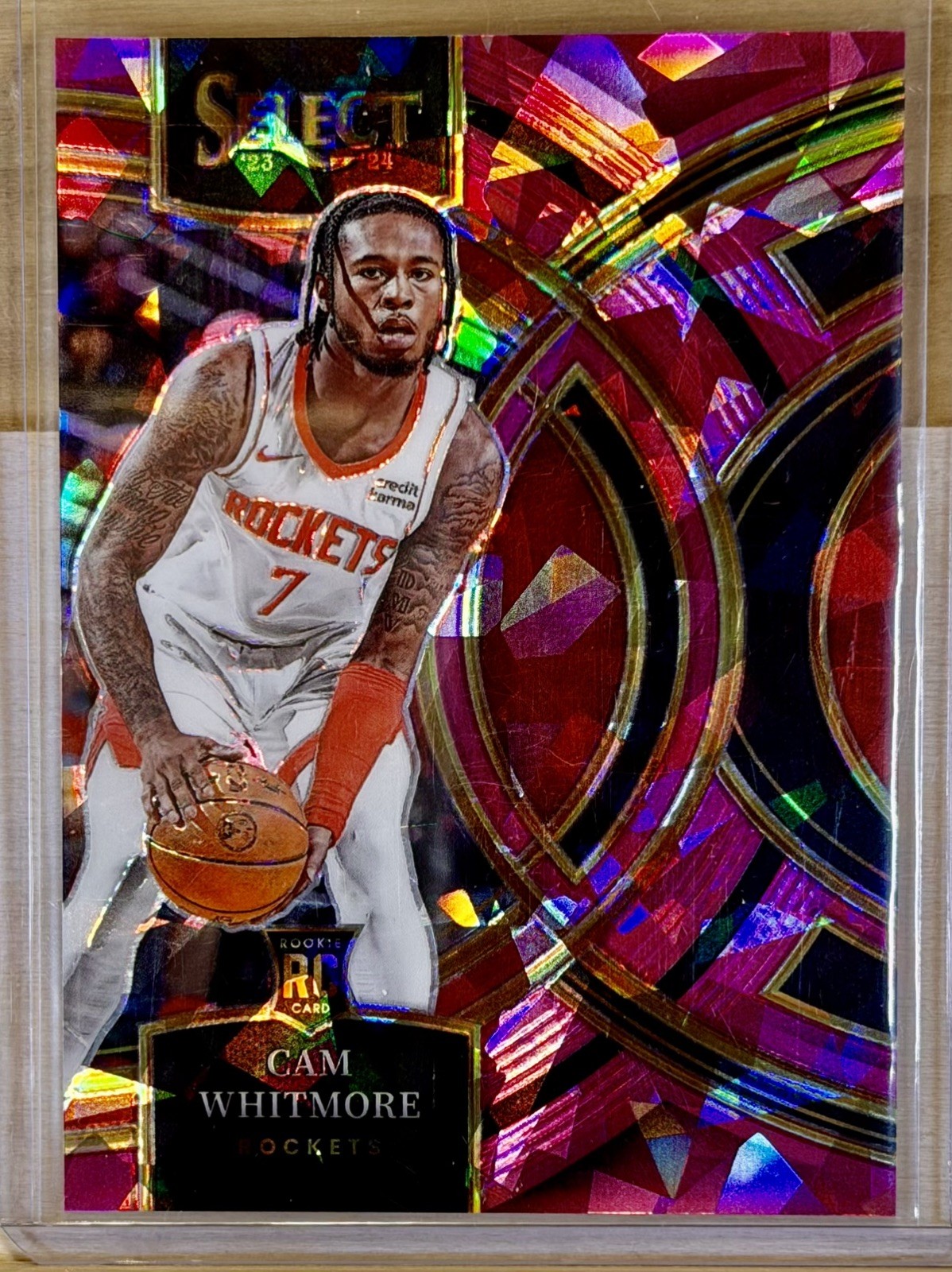 2023-24 SELECT PRIZM ROOKIE PINK ICE Premier #/99 CAM WHITMORE WIZARDS/ROCKETS