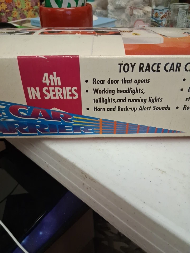 Remolque tractor Exxon Worlds de juguete para coleccionistas 4ª serie ¡con 4 autos! Foto 3 de 4