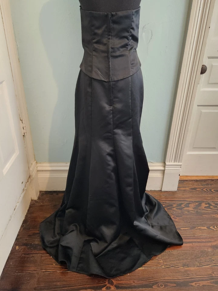 Vestido corsé vintage Y2K Jessica McClintock para Gunne Sax negro y rosa 7/8 Foto 3 de 4