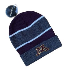 University Of Minnesota Gophers Knit Beanie Hat warm winter burgundy gray