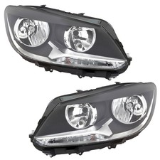 Scheinwerfer Set für VW Caddy + Touran 2010-2015 H7 H15 Halogen LWR Stellmotor