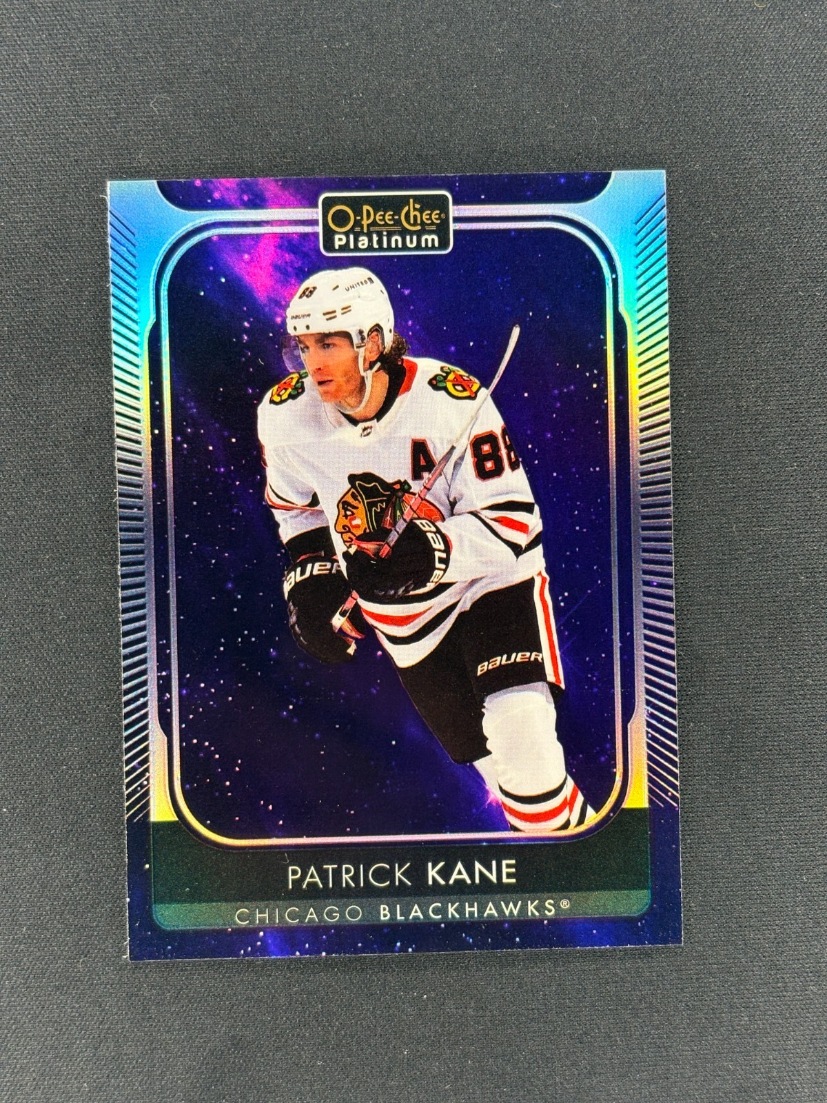 2021-22 OPC Platinum Patrick Kane #200 Cosmic 31/65 Blackhawks SP