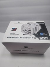 Peerless Assassin 140 White CPU Air Cooler, 6 Heat Pipes, Dual PWM PA140 White