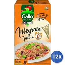 12x Multipack Riso Gallo Blond Integrale Riso 1 kg