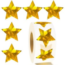 Star Stickers for Kids Reward,Self-Adhesive Good Foil Star Gold