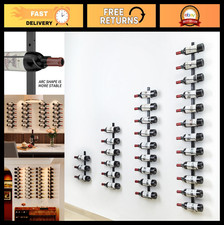12-Bottle Wall Wine Rack - DIY Detachable Wine Storage Organizer for Kitchen C