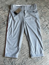 Nike Vapor Select Baseball Pants Kid s Size XL Gray With Red Pipe DX9169-015 NEW