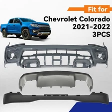 For 2021 2022 Chevrolet Colorado Primed Front Bumper Cover Grille Assembly Kit